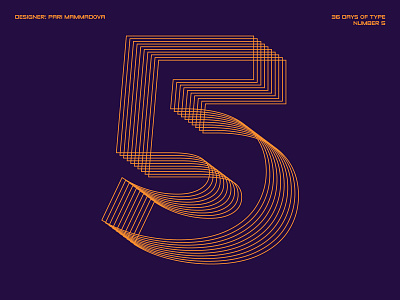 36 Days of Type — Number 5 36days 5 36daysoftype 36daysoftype07 challenge daily design type typedesign typography