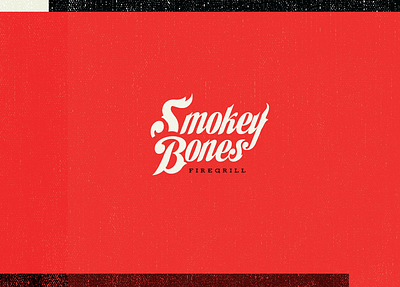 Smokey Bones Logo Reject art bbq beer branding handlettering lettering logo midcentury restaurant restaurant branding restaurant logo retro script typography