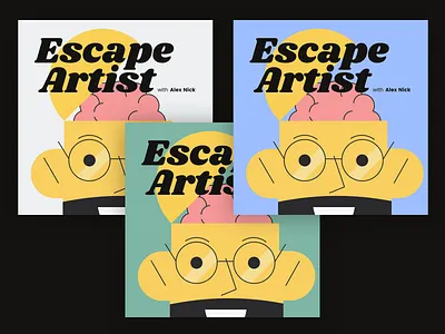 Escape Artist Podcast Cover Concept 20 album album art album artwork album cover album cover design branding flat fun illustration logo podcast podcast art podcast logo podcasting podcasts simple