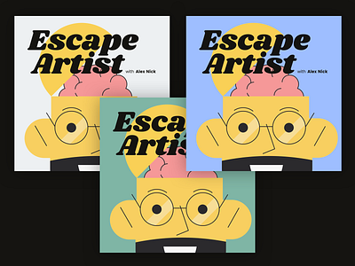 Escape Artist Podcast Cover Concept 20 album album art album artwork album cover album cover design branding flat fun illustration logo podcast podcast art podcast logo podcasting podcasts simple