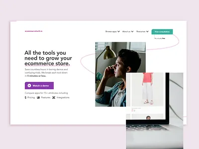 Ecommcerce Apps Review Website Redesign branding concept ecommerce ecommerce app ecommerce business ecommerce design ecommerce shop header design home page shopify plus shopify store startup startup marketing technology typography ui uidesign uiux uxdesign