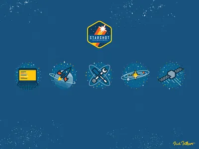 Starshot Experts Icon Set icon icon design icon set iconography illustration outerspace portfolio design space ui design