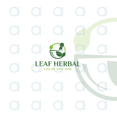 Herbal Logo brand design brand identity design dispensary graphic healthcare herb herbal herbalist herbs leaf logo pharma pharmaceutical pharmacist pharmacy vector wellness