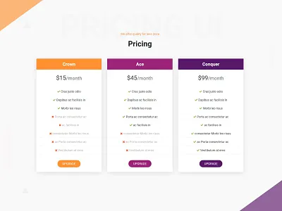 Pricing Card UI Design adobe xd bootstrap 4 card card design html material design minimalist one page design one page site pricing pricing page pricing plan pricing table pricing tables sass