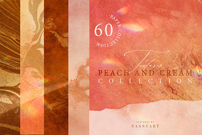 60 Peach and Cream Textures abstract art backdrop background backgrounds branding brown carton collection color craft crafted creased crumple decoration design empty summer texture