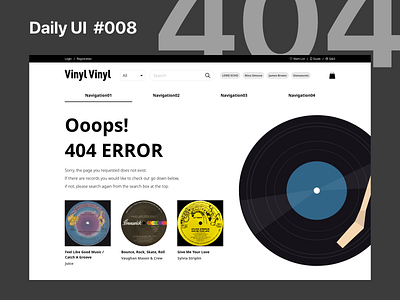 Daily UI Challenge / 008 - 404 Page 008 dailyui dailyuichallenge design ui ux