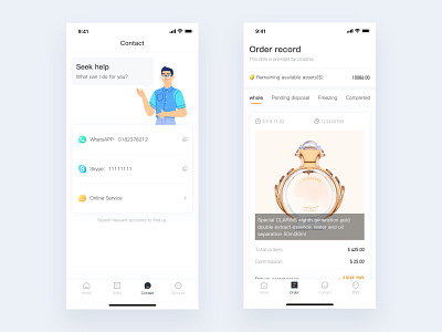 Shopping app app ui