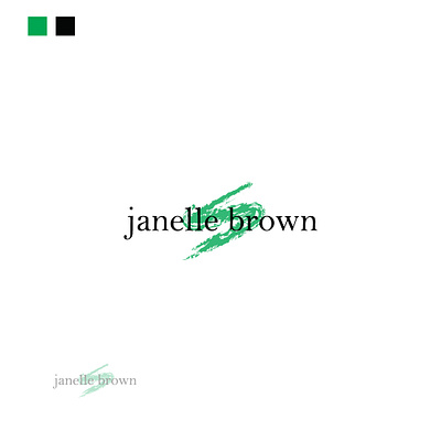 Logo design for Janelle Brown art brand identity branding design graphic design illustration logo logodesign stationery design typography wordmark