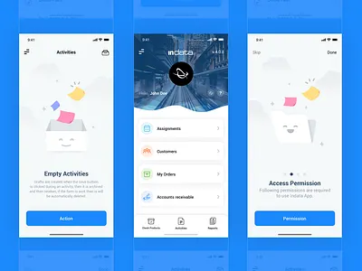 indata Mobile App Design agilelarks app app design assignments design design agency indata mobile app design mockup my orders ui ux web design and development