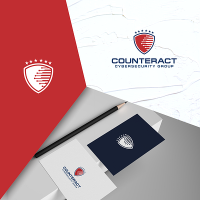 CounterAct logo 99designs app branding contest design icon illustration logo security shield simple technical technology typography vector