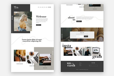 Squarespace Template: Unearth blog branding design frontend graphic design graphicdesign graphics minimal mobile design screen design squarespace squarespace commerce squarespace design squarespace template user interface web design web theme website banner website design website theme