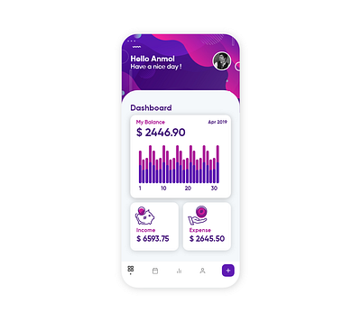 Expense App adobe xd app mobile ui photoshop ui ux