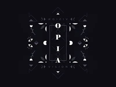 Opia V2 2d abstract design geometric illustration lines minimal poster shirt