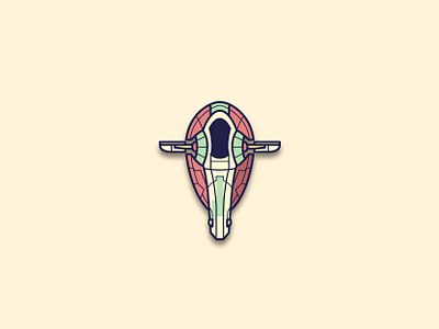 Slave 1 badge design boba fett bobafett bounty hunter design graphic design icon icons illustration jango fett slave1 starwars vector