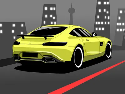 Mercedes AMG GT amg cars carvector design fast fastcars graphic design gt gt63 illustration mercedes sports sportscar vector wallpaper