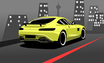 Mercedes AMG GT amg cars carvector design fast fastcars graphic design gt gt63 illustration mercedes sports sportscar vector wallpaper