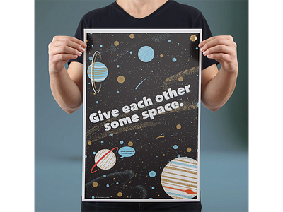 Erase Covid Poster covid19 editorial editorial illustration erase covid illustrated science illustration space texture uranus