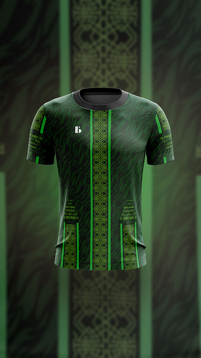 Pattern Experiment On Jersey 5 artwork design experiment green jersey design malaysia pattern sublimation terengganu vector weekly