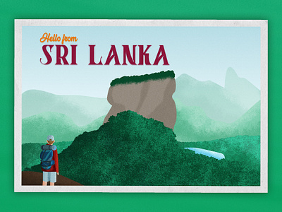 Hello from Sri Lanka // Weekly Warmup asia bagpack brush forest grain illustration mountain postcard ravel sri lanka texture tourism tourist view vintage wanderlust weekly challenge weekly warm up weeklywarmup