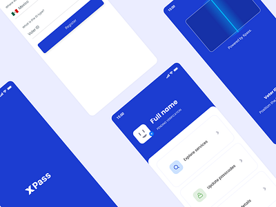 Xpass - Digital identities design digitalid id ios mobile mobile app mobile ui ui ux verification