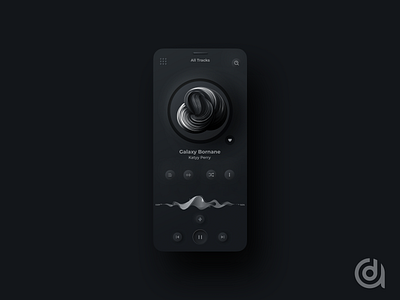 Abume music Player Dark App app app design dribbble figma illustration interaction design interface ios minimal mobile music neumorphism player product design ui ui design user experience ux ux design web design