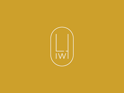 Lauren Weiss Home Monogram branding branding identity lines logo minimal modern monogram monogram design monogram letter mark monogram logo simplistic yellow