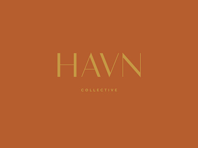 Havn Collective Logo bold brand design brand identity branding logo logotype minimal modern simple type lockup