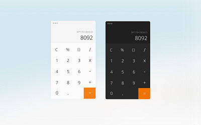 Calculator – DailyUI #004 daily ui daily100challenge dailychallenge dailyui dailyuichallenge digitaldesigncz ui ui ux ui design uidesign userinterface webdesigncz webdesigner