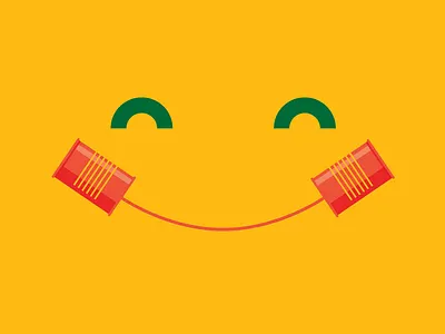 Social Distancing communication happy phone smile social distance tin can phone together