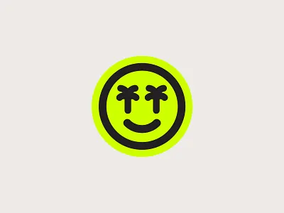 Smile Vibes 😎 badge badge design illustration logo palm tree shane harris skull smile smiley sticker stickers surf surfing vibes