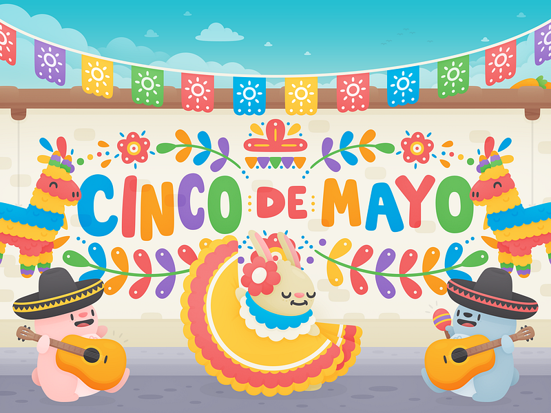 Deal Drops - Cinco de Mayo Hero bunnies cinco de mayo hopper illustration mexico travel
