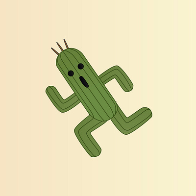 Final Fantasy: Cactuar flat design flat illustration illustration vector