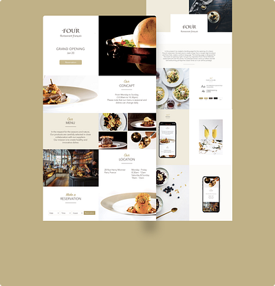 Landing page #DailyUI 003 daily ui dailyui design landing page landing page design landingpage restaurant ui