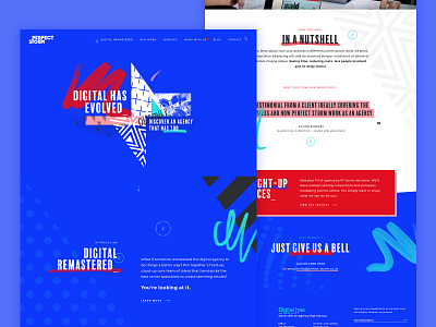 Perfect Storm Website digital interactive interactive design ui ux