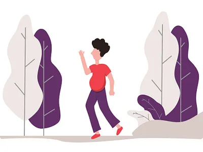 Chill Out, take some fresh air adult background business caucasian character design flat guy illustration isolated male man people person road silhouette vector walk white young