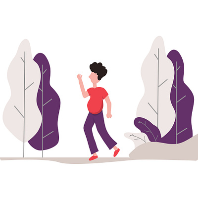 Chill Out, take some fresh air adult background business caucasian character design flat guy illustration isolated male man people person road silhouette vector walk white young