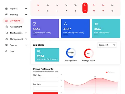 E-training Dashboard Web UI branding dashboad dashboard design dashboard ui flat icon landing page design landingpage minimal training typography ui ux web