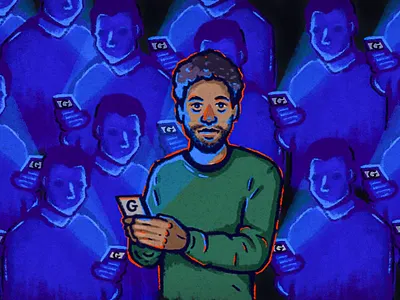 Cyber Security cellphone color palette dystopian google grainy hackers illustration iphone phone portrait security