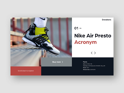 DailyUi 003 - Landing Page dailyui landing page sneaker ui ux uxui webdesign