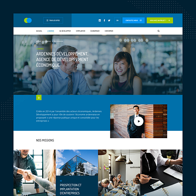 Corporate website corporate institutional sketch ui website