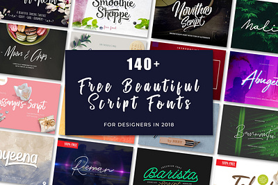 150+ Free Beautiful Script Fonts For Designers in 2020 branding logo handwriting font handwritten font instagram font logo font personal logo photographer logo photography logo redy studio signature font