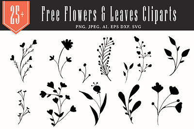 25+ Free Flowers & Leaves Handmade Cliparts branding logo design handwriting font handwritten font instagram font logo font personal logo photographer logo photography logo redy studio signature font typography