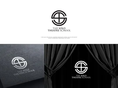 STS Logo logo design school logo theater