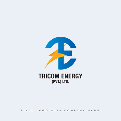 Tricom energy logo energy logo logodesign power logo