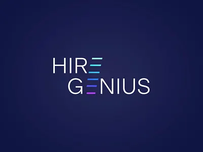 Hire Genius - Logo Animation 2d animation after effects alexgoo animated logo brand animation communication data icon animation intro logo animation logo reveal motion graphics motion logo seamless loop