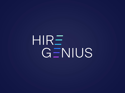 Hire Genius - Logo Animation 2d animation after effects alexgoo animated logo brand animation communication data icon animation intro logo animation logo reveal motion graphics motion logo seamless loop