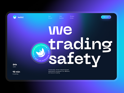 Crypto Trading WEB3 Landing Page blockchain crypto cryptocurrency daily homepage illustration landing page nft design nft ui site ui ux ux ui web web3 landing page webdesign website