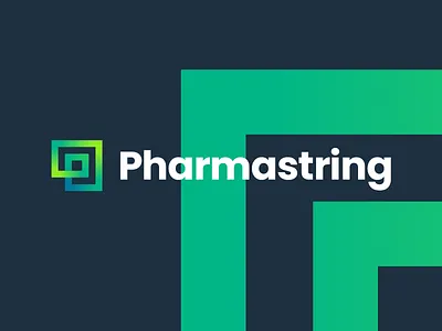 Pharmastring - Logo Design Exploration barcode brand identity branding code health identity logo logo design logo designer logotype mark media tech digital medical medicine p letter logo pattern pharma qr startup symbol