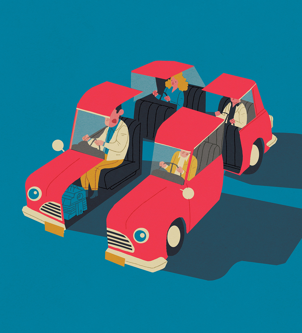 Commute by Folio Illustration Agency on Dribbble