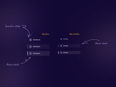 Sidebar navigation components web